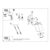 Nice Lamps Siva stenska svetilka Toscana – | Shoptok.si