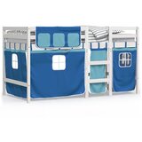  The Living Store Otroški pograd z zavesami moder 90x200 cm trdna borovina - Otroški Pograd, (21447561) | Shoptok.si
