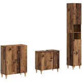  Set za kupaonicu od 3 dijela ALKMAAR Staro drvo | shoptok.hr