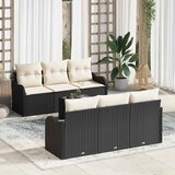  Sjedeća garnitura za vrt Crna 55 x 55 x 37 cm poliratan | shoptok.hr