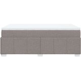 vidaXL Box spring postelja z vzmetnico taupe 120x190 cm blago, (21309669) | Shoptok.si
