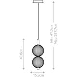Elstead Lighting VISEČA NIHALNA SVETILKA Eurofase 15,2/40 cm 20 W | Shoptok.si
