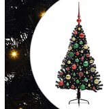  Umjetno predsvijetljeno božićno drvce Crna 120 cm PVC | shoptok.hr