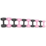  Set &amp;scaron;esterokutnih bučica 2x3 kg, utezi za vježbanje, opterećenje za fitness, roza, ModernHome Slike