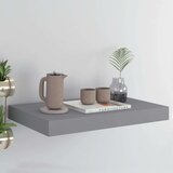 vidaXL Stenska polica siva 40x23x3,8 cm MDF, (20810757) | Shoptok.si