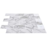  Subway pločica 50 pcs Bijeli mramor 30 x 30 cm Poliuretan i PET | shoptok.hr