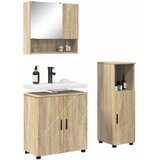  Set namještaja za kupaonicu 3 kom. Sonoma hrast 61 x 35 x 64 cm | shoptok.hr