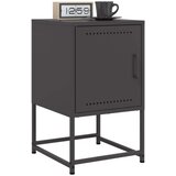 vidaXL Nočna omarica črna 36x39x60,5 cm jeklo | Shoptok.si