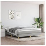  Box spring s madracem svjetlosiva 160x200 cm tkanina | shoptok.hr