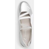 Puma Kožne balerinke Speedcat Ballet boja: srebrna, 401581 | shoptok.hr