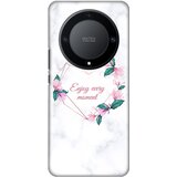  Silikonska maska za Honor Magic 5 Lite Enjoy Every Moments Print bela | ePonuda.com