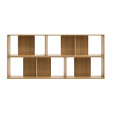 Kave Home Modularni sustav polica 4 kom u dekoru hrasta u prirodnoj boji 168x76 cm Litto – | shoptok.hr