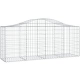  Lučne gabionske košare 5 kom 200x50x80/100 cm pocinčano željezo | shoptok.hr