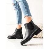 Sergio Leone CLASSIC BLACK ANKLE BOOTS Cene