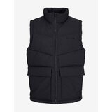 Jack & Jones Black Men's Quilted Vest Vester - Men Cene