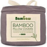 Bambaw Prevleke za blazine iz bambusa 50 x 70 cm, 2-​delni set - Dark Grey Cene