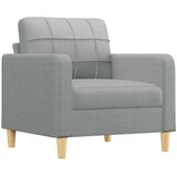  Fotelja svjetlosiva 60 cm od tkanine | shoptok.hr