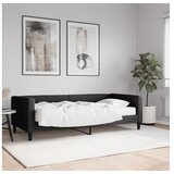 vidaXL Dnevni krevet s madracem crni 90 x 190 cm od tkanine Cijene
