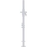  Vrtna vrata Srebrno 85 x 97 cm Nehrđajući čelik | shoptok.hr