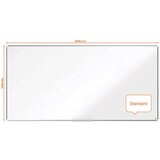  PLOČA MAGNETNA 240X120CM ALUMINIJSKI OKVIR PREMIUM PLUS STEEL NOBO 1915151 BIJELA | Shoptok.si