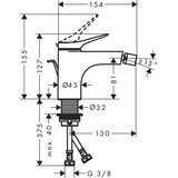 Hansgrohe enoročna armatura za bide Vivenis - krom (75200000) | Shoptok.si
