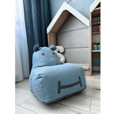 The Brooklyn Kids Modra otroška vreča za sedenje Hippo – | Shoptok.si