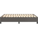vidaXL Box spring posteljni okvir siv 140x190 cm umetno usnje | Shoptok.si