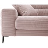 Pure Home Lifestyle SEDEŽNA GARNITURA, rebrasti žamet roza | Shoptok.si