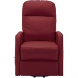  Masažna fotelja na podizanje crvena boja vina od umjetne kože | shoptok.hr