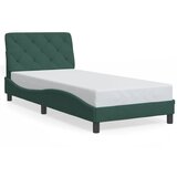Furnova Posteljni okvir brez vzmetnice temno zelen 90x190 cm žamet, (21938563) | Shoptok.si