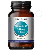 Viridian Nutrition Vitamin C 500mg s cinkom Viridian (90 kapsul)