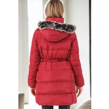 Dewberry Z6768 WOMEN'S COAT-BURGUNDY-1 | ePonuda.com