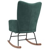  Stolica za ljuljanje tamnozelena baršunasta | shoptok.hr