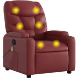  The Living Store Masažni naslanjač vinsko rdeče umetno usnje - Masažni Naslanjač, (21501912) | Shoptok.si