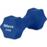 Fitforce FDBN 3 KG Jednoručni uteg, plava, veličina