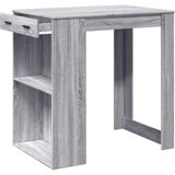 vidaXL Barska miza siva sonoma 102x70x103,5 cm inženirski les | Shoptok.si