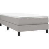  Okvir kreveta s oprugama i madrac svjetlosivi 80x200cm tkanina | shoptok.hr