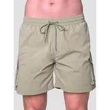 Men‘s Swim Cargo Shorts Olive