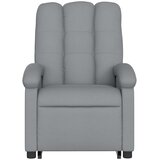  Električni masažni naslonjač na podizanje tkanina svjetlosivi | shoptok.hr