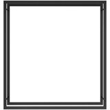 vidaXL stojalo za drva mat črno 110x28x116 cm jeklo | Shoptok.si