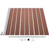  Set WPC ograda 6 kvadratnih + 1 kosa 1138 x 186 cm smeđi | shoptok.hr