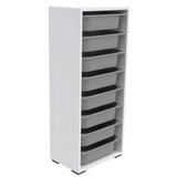 Hanah home višenamenska polica cara 8N white grey | ePonuda.com