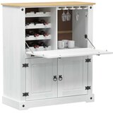  Ormar za vino Bijelo 97 x 45 x 114 cm Čvrsto borovo drvo | Eponuda.ba