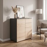 MID.YOU KOMODA, antracit, medeni hrast | Shoptok.si