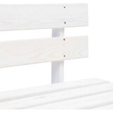 vidaXL Vrtni srednji kavč iz palet bela impregnirana borovina, (20971590) | Shoptok.si