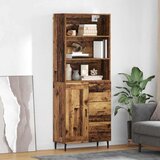 vidaXL Highboard s ladicama Staro drvo 69,5 x 34 x 180 cm | shoptok.hr