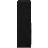 vidaXL Komplet kuhinjskih omaric 2-delni črn inženirski les | Shoptok.si