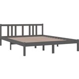  Za krevet od masivnog drva sivi 150 x 200 cm 5FT King | shoptok.hr