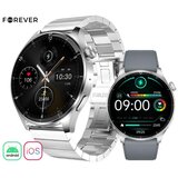 Forever Pametna ura Grand 2 SW-710, 1.45" zaslon, 2 paščka, srebrna | Shoptok.si