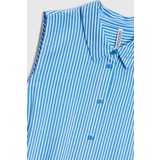 Marisse Blue Striped Viscose Shirt | Shoptok.si